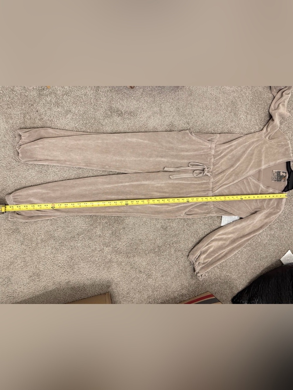 YOUNG FABULOUS BROKE FILA ONE PIECE VELOUR JUMPSUIT Size Small - Picture 8 of 8